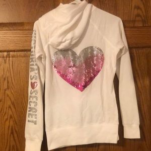Vintage Victoria’s Secret white full zip jacket XS